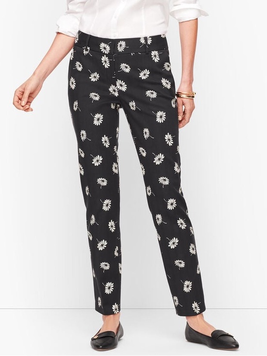 Talbots Pants - Talbots Hampshire Daisy Print Ankle Pants - Size 12